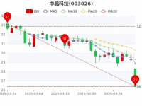 中晶科技股票,003026最新价28.38，涨跌幅-2.41%”